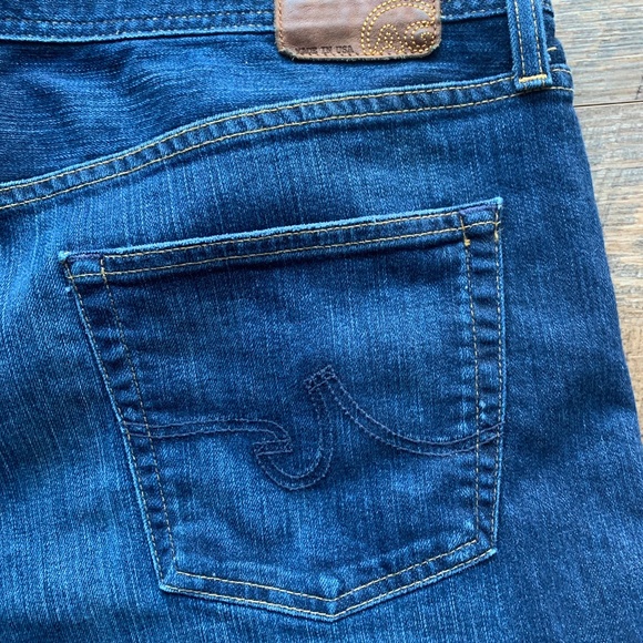 AG Adriano Goldschmied Men's Size 38 The Geffen Slouchy Slim Dark Wash Jeans - Picture 4 of 9